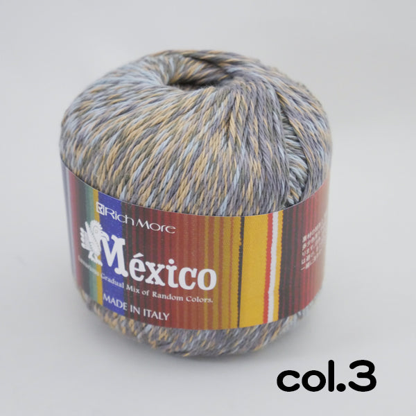 在庫限り メヒコ MEXICO リッチモア 【KY】2X 春夏糸 サマーヤーン 毛糸 編み物 オーガニックコットン