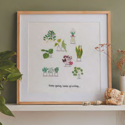 DMC 刺しゅうキット TB181 House Plants 観葉植物【KY】フリーステッチキット