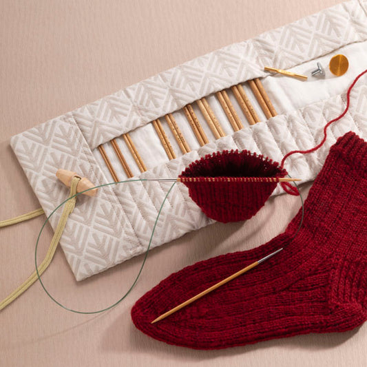 限定品 CarryC キャリーシー ロング Komorebi ベージュ こもれび TCC-17 【KN】切り替え式 竹輪針セット チューリップ 編み針