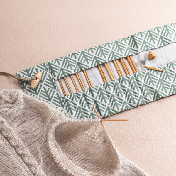 限定品 CarryC キャリーシー ロング Komorebi グリーン こもれび TCC-18 【KN】切り替え式 竹輪針セット チューリップ 編み針