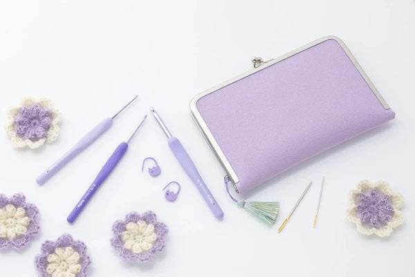 限定品 かぎ針セット エティモ ムラサキ TEM-001 チューリップ 【KN】 Tulip ETIMO クッショングリップ付き