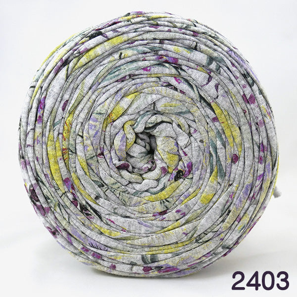 DMC ズパゲッティ Hooked Zpagetti 2403 グレー 柄 【KN】 超 極太 Tshirtヤーン Tシャツヤーン