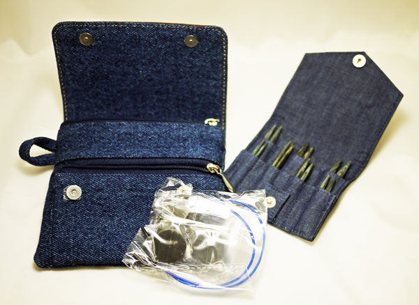 ニットプロ 付け替え式 ミニ輪針(27cm&30cm) インディゴ デラックスセット(20645) 【KN】 編み物 手あみ