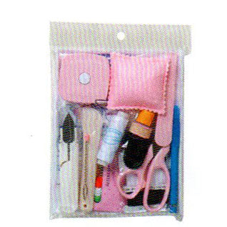 ソーイングセット 6052-4 ピンク ミササ 【KY】洋裁用具セット