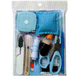 ソーイングセット 6052-5 ブルー ミササ 【KY】洋裁用具セット