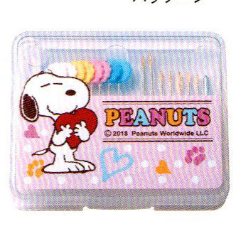 スヌーピー ニードルセット(プラケース) 8581 【KY】misasa ミササ ソーイング