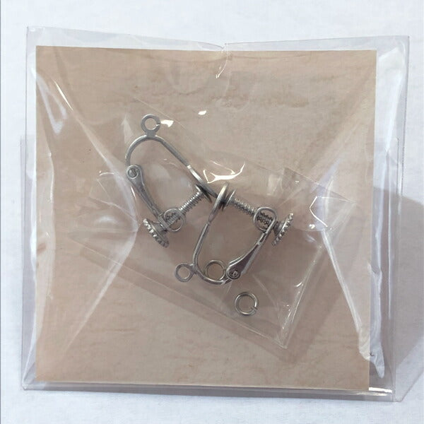 【店頭特価】TOHO イヤリング 貼り付け式 ネジバネ兼用 a-544 MG MS【KN】: 平皿 アクセサリー金具 ハンドメイド 資材 材料 アクセサリー トーホー ビーズ 在庫限り