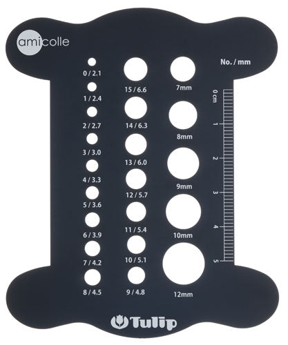編み針ゲージ 糸巻き(ネイビー) AC-053 【KY】 チューリップ