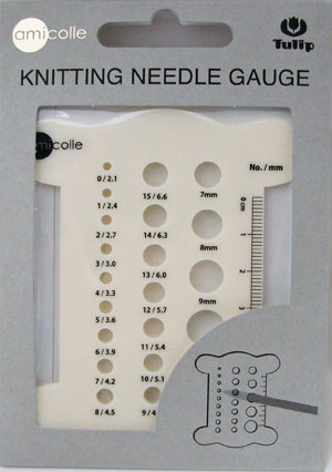 編み針ゲージ 糸巻き(ホワイト)  AC-054 【KY】 チューリップ
