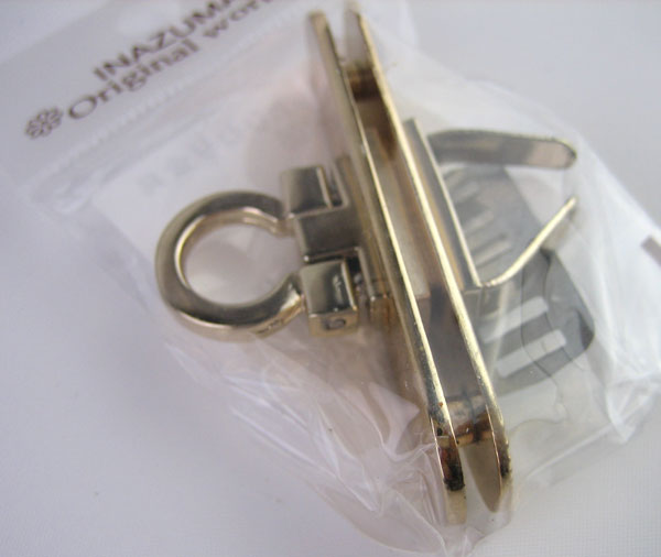 在庫限り 足折れひねり金具 AK-106 #G ゴールド イナズマ 【KN】2J INAZUMA バッグ用金具 留め具