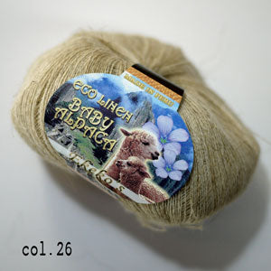 EKEKO's ベビーアルパカリネン Baby Linen オリジナル(ペルー製)2X【KN】  毛糸 編み物 麻 リネン アルパカ 高級獣毛糸