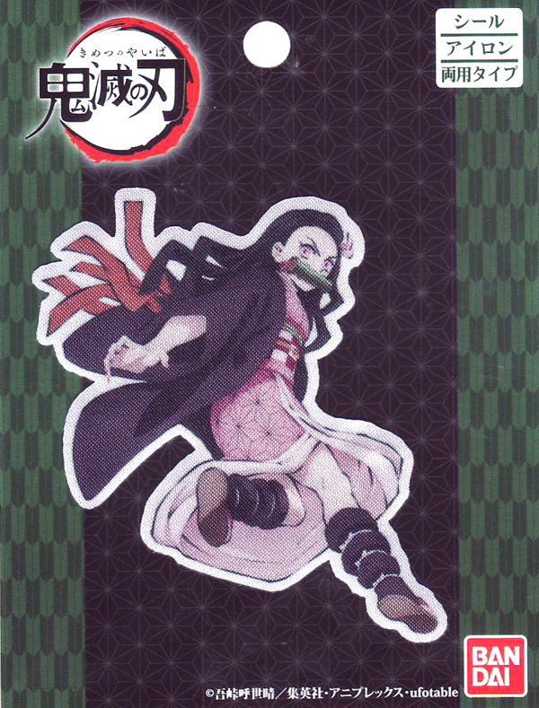 ワッペン 在庫限り   鬼滅の刃 竈門 禰豆子 BAN800-BAN22 パイオニア 【KN】 2F-B 刺しゅう  アイロン接着 ねずこ