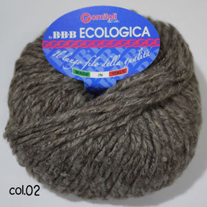 在庫特価 エコロジカ ECOLOGICA 2D アルパカウール【イタリア直輸入】B.B.B FILATI 【KN】 アルパカ 高級獣毛糸 並太