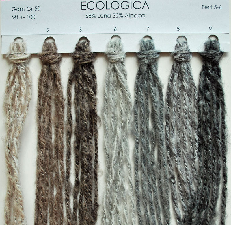 在庫特価 エコロジカ ECOLOGICA 2D アルパカウール【イタリア直輸入】B.B.B FILATI 【KN】 アルパカ 高級獣毛糸 並太