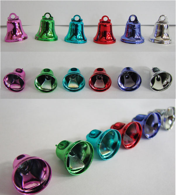 処分品!!ベル 3個入り (カラー)18×15mm 【KN】 2F-B