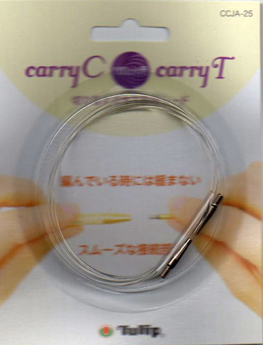切り替え式あみ針用コード 100cm CCJA-25 チューリップ 【KY】 キャリーC キャリーT用 ケーブル 編み物 輪針