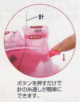 デスクスレダー(卓上型糸通し器) ピンク 10-518 クロバー【KY】