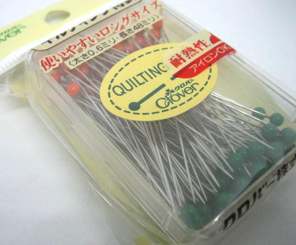 キルティング 待ち針 57-326 クロバー 【MI】【KY】 太さ0.6mm 長さ48mm 耐熱性 待針