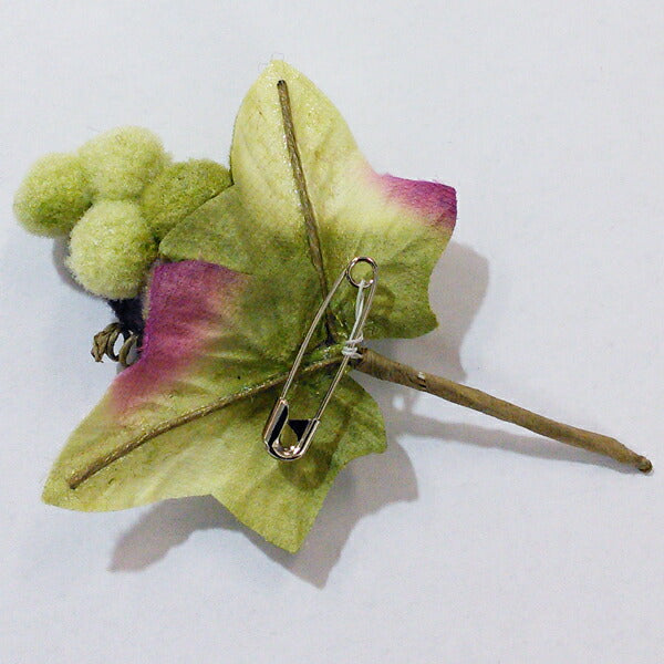 【店頭特価】 ぶどう コサージュ ブローチ ピン【KN】:特価 果物 フルーツ