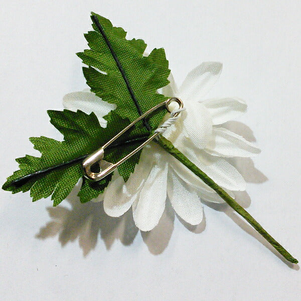 【店頭特価】 マーガレット コサージュ ブローチ ピン【KN】:特価 花 フラワー