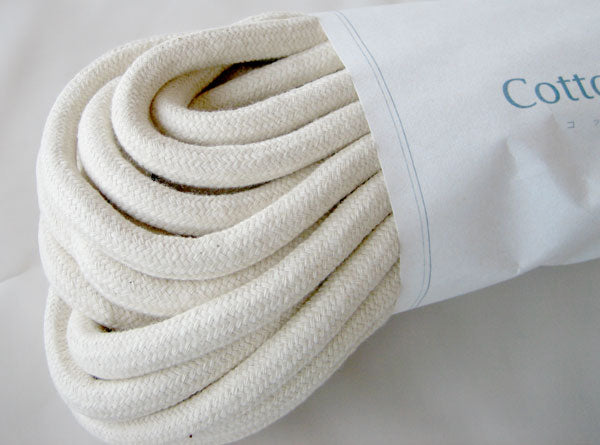 コットンスペシャル ロープ 10mm ナチュラル(1081) 16mカセ巻 メルヘンアート 【KY】 ロープ ノットワーク