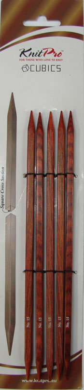 ニットプロ シンフォニーローズ キュービック棒針20cm5本針 15号(73129) 【KN】 編み物 手あみ
