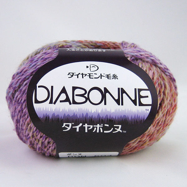 在庫限り ダイヤ ボンヌ ダイヤモンド毛糸 【KN】毛糸 編み物 段染 グラデーションヤーン 並太
