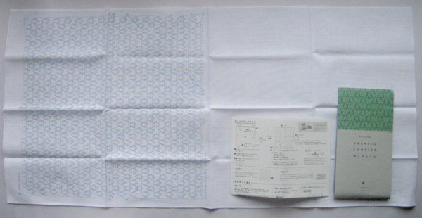 刺し子ふきん 布パック 森 1152 (布地:白) ダルマ 【KY】 横田 一目刺し 刺し子 手芸 花ふきん 01-8430