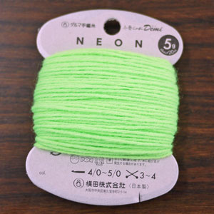 小巻Cafe デミネオン ダルマ毛糸 【KY】 20m巻 Demi NEON ネオン 蛍光 毛糸 編み物