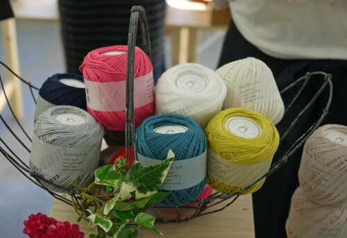 レース糸 #20 50g ダルマ 【KN】 サマーヤーン 春夏 毛糸 編み物 レース編み 20番 2270