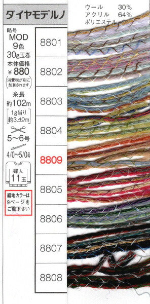 在庫限り ダイヤ モデルノ ダイヤモンド毛糸 【KN】 毛糸 編み物 並太