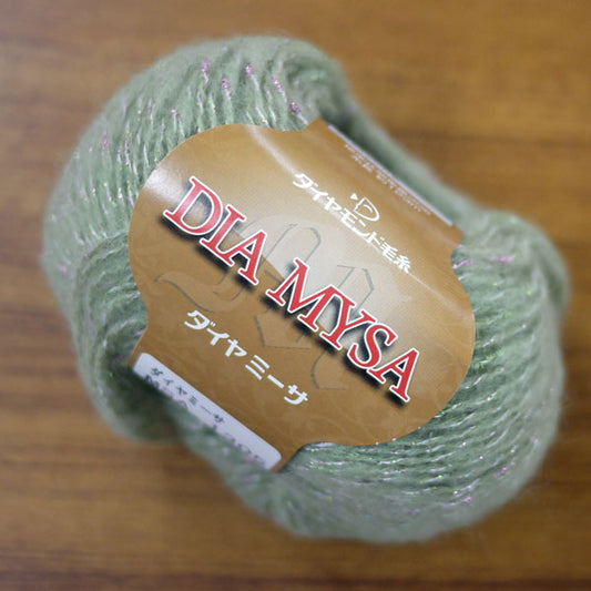 在庫限り ダイヤ ミーサ ダイヤモンド毛糸 【KN】2I 毛糸 編み物 ラメ ヘアリーヤーン 並太