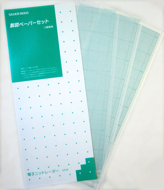 KR10製図ペーパー (1/2)   dllesin 【KN】 ドレスイン 編み機 製図 電子ニットレーダー用