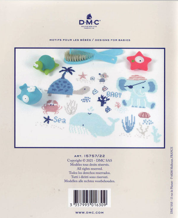 本 DMC クロスステッチ 図案集 BEBE ベイビー 15757/22 【KN】 MOTIFS POUR LES BEBES DESIGNS FOR BABIES