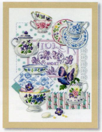 DMC 刺しゅうキット Crokery and Violets BK769 【KY】 BEST SELLERS クロスステッチ amazon