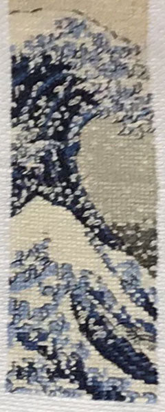 DMC ブックマーク 刺しゅうキット BL1146/73 葛飾北斎「神奈川沖浪裏」 The Great Wave 【KY】 クロスステッチ THE BRITISH MUSEUM