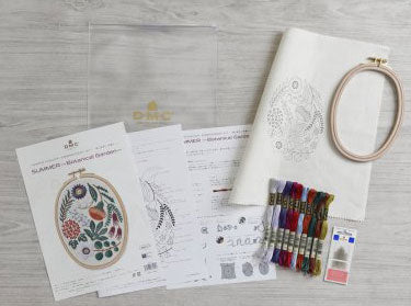 DMC 刺しゅう枠付 刺しゅうキット SUMMER -Botanical Garden-JPT22 【KY】DMC×樋口愉美子