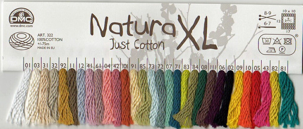 DMC NaturaXL ナチュラXL 色1 Just Cotton 【KN】:【KIYOHARA】 手編み用 コットン サマーヤーン 毛糸 編み物 超 極太