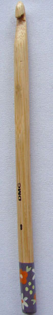 DMC ハンドメイドかぎ針(超極太用8mm) U1788/8 【KN】 Handmade Bamboo Crochet Hook かぎ針 ジャンボ 8mm