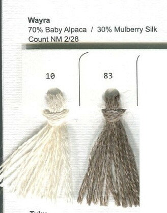 EKEKO's ベビーアルパカシルク WAYRA Mulberry Silk オリジナル(ペルー製)2X【KN】毛糸 編み物 アルパカ 高級獣毛糸