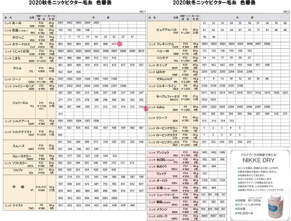 在庫限り ニッケビクター ニッケ こまち 【KN】2I 毛糸 編み物 並太
