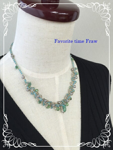ビーズクロッシェ アクセサリーキット  ターコイズループ Fraw-301 堤まさみオリジナル 【KN】
