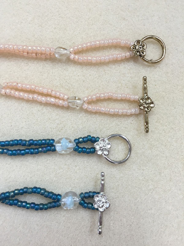 ビーズクロッシェ アクセサリーキット  ツインリングチャームネックレス ピーチ Fraw-305 堤まさみオリジナル 【KN】