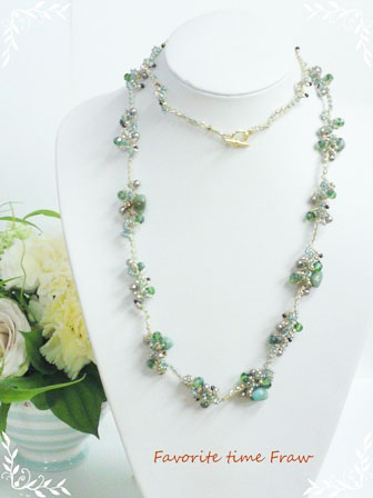 ビーズクロッシェ アクセサリーキット  ループロングネックレス Fraw-309 堤まさみオリジナル 【KN】