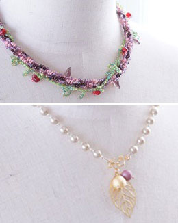 ビーズクロッシェ アクセサリーキット  ブーケラインネックレス Fraw-310 堤まさみオリジナル 【KN】