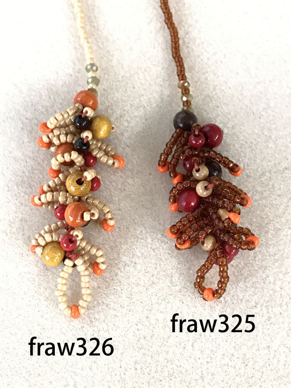 ビーズクロッシェ アクセサリーキット 木の実のラリエッタ(ブラウン) Fraw-325 【KN】 堤まさみオリジナル