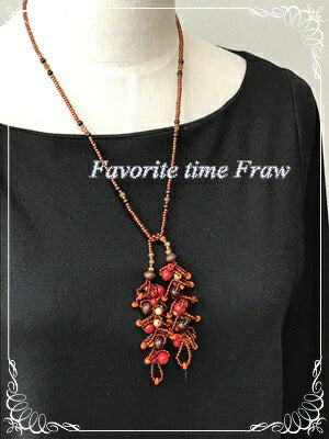 ビーズクロッシェ アクセサリーキット 木の実のラリエッタ(ブラウン) Fraw-325 【KN】 堤まさみオリジナル