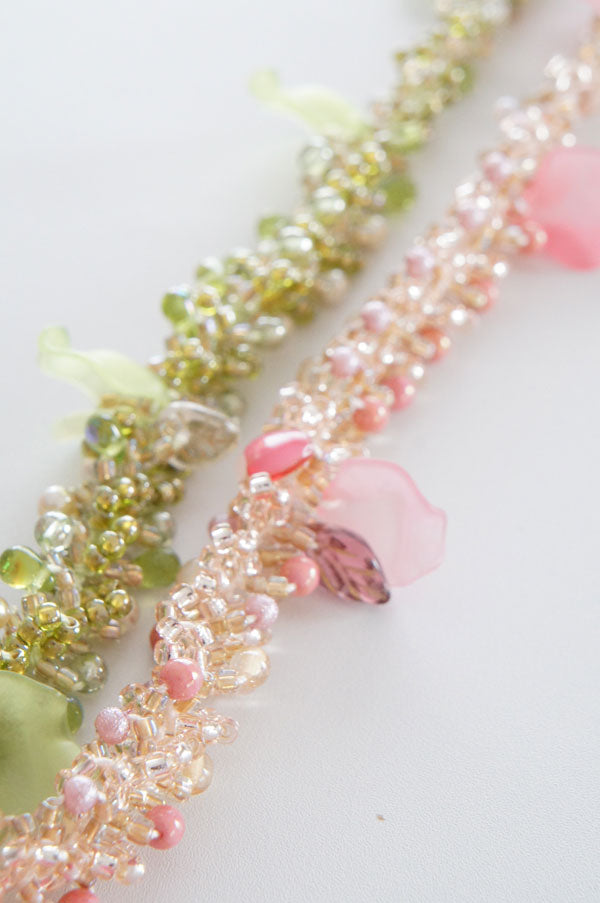 キット スプリングブライトループネックレス ピンク Fraw-334 堤まさみ オリジナル 【KN】  ビーズクロッシェ アクセサリーキット