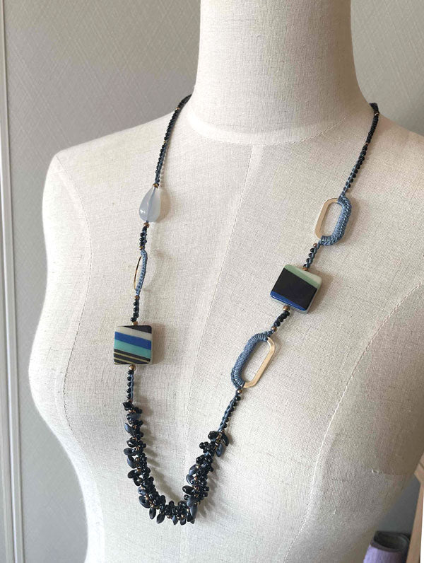 キット マルチカラーパーツネックレス Fraw-335 堤まさみ オリジナル 【KN】 ビーズクロッシェ アクセサリーキット