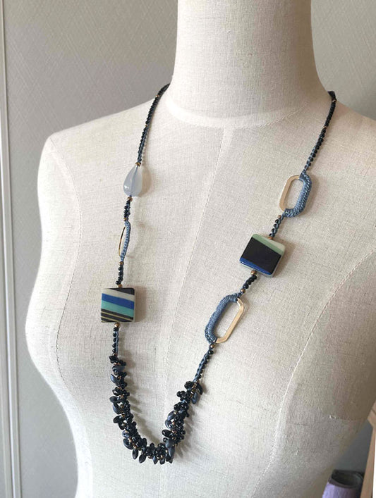 キット マルチカラーパーツネックレス Fraw-335 堤まさみ オリジナル 【KN】 ビーズクロッシェ アクセサリーキット